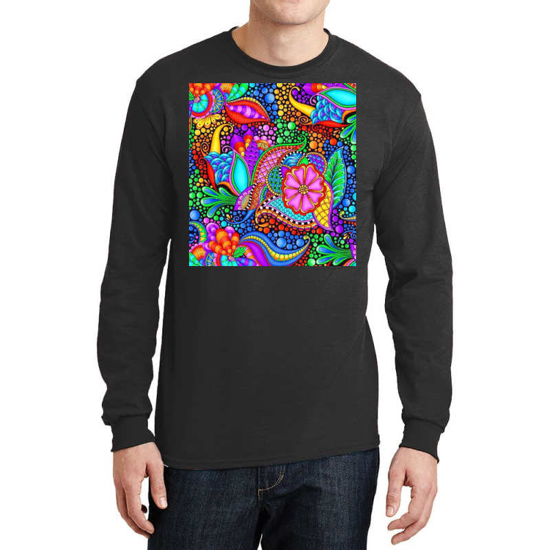 Aesthetic Abstrcat Flowers Long Sleeve Shirts | Artistshot