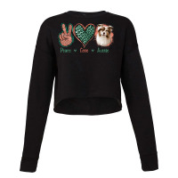 Peace Love Aussie Cropped Sweater | Artistshot