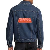 Journalism Is Not A Crime Men Denim Jacket | Artistshot