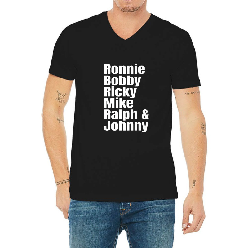 Ronnie Bobby Ricky Mike Ralph And Johnny Premium V-neck Tee | Artistshot