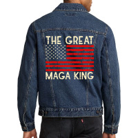 #maga King The Great King Ultra Men Denim Jacket | Artistshot