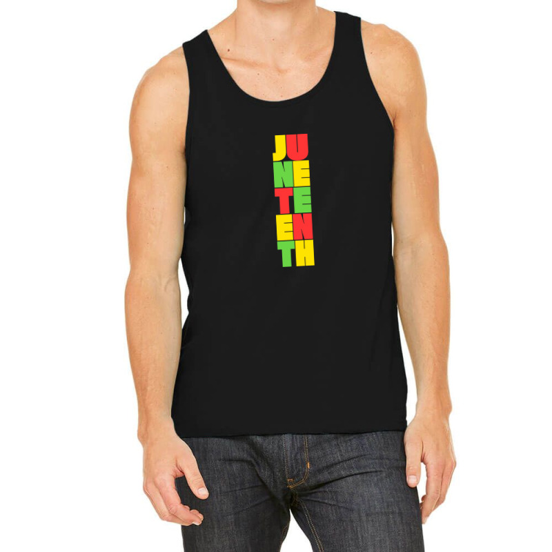 Juneteenth Typography Design Tank Top | Artistshot