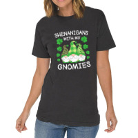 Shenanigans With My Gnomies St. Patricks Day Gnomes Irish Vintage T-shirt | Artistshot