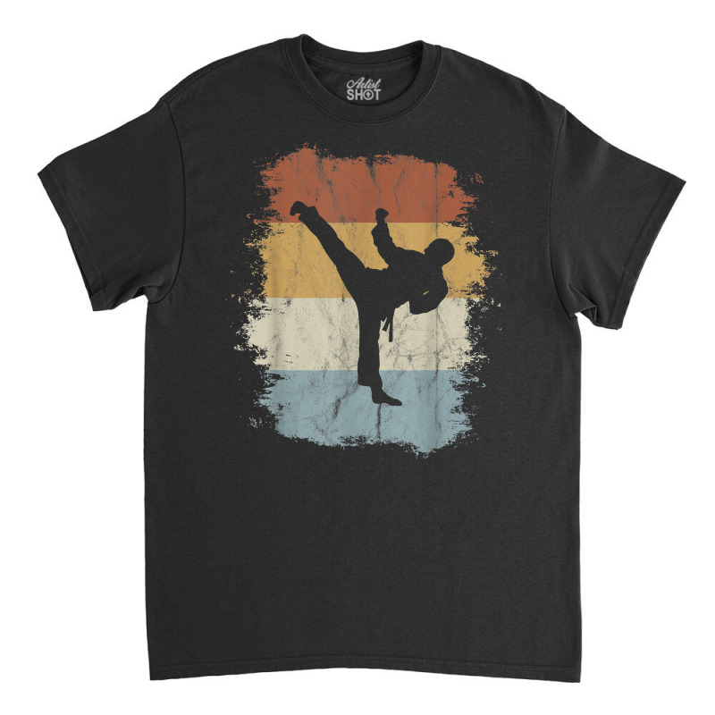 Yeop Chagi 80s Retro Taekwondo Side Kick Silhouette T Shirt Classic T-shirt by marshall0976 | Artistshot