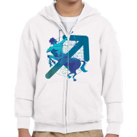 Zodiac Sagittarius Gradient Sign Symbol Astrology T Shirt Youth Zipper Hoodie | Artistshot