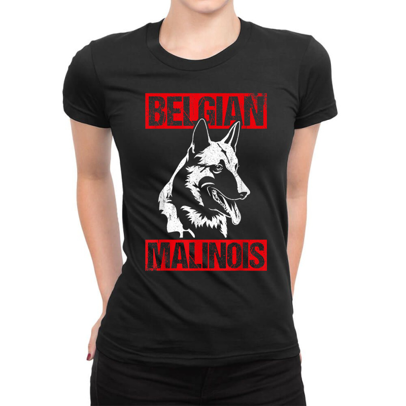 Belgian Malinois Dogs T Shirt Ladies Fitted T-Shirt by tamarogbbrazee4 | Artistshot