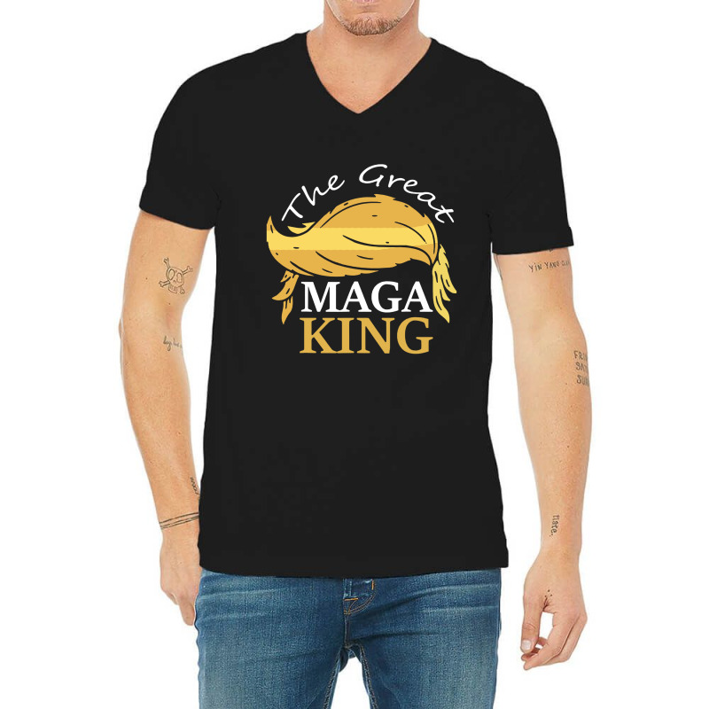 The Great Maga King V-neck Tee | Artistshot