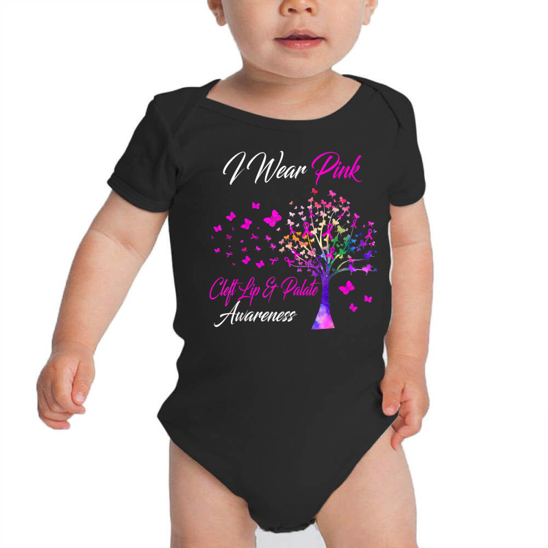 I Wear Yellow Cleft Lip & Palate Awareness Tree Ribbon T Shirt Baby Bodysuit by LiadCotten | Artistshot