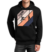 Fencing Silhouette Sport Activity Vector Graphic Unisex Hoodie | Artistshot