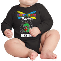 First Grade Teacher   Destini   First Name Personalized T Shirt Long Sleeve Baby Bodysuit | Artistshot