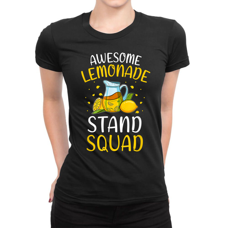 Fun Lemonade Stand Summer Drink Lemon Juice Neighborhood  T Shirt Ladies Fitted T-Shirt by tamarogbbrazee4 | Artistshot