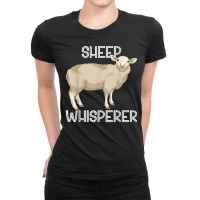 Funny Sheep Whisperer Farm Animal Farmer Farming Sheep T Shirt Ladies Fitted T-shirt | Artistshot