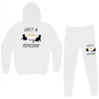 Popcorn And Cats Cute Kitty Pop Corn Eating T Shirt Hoodie & Jogger Set | Artistshot