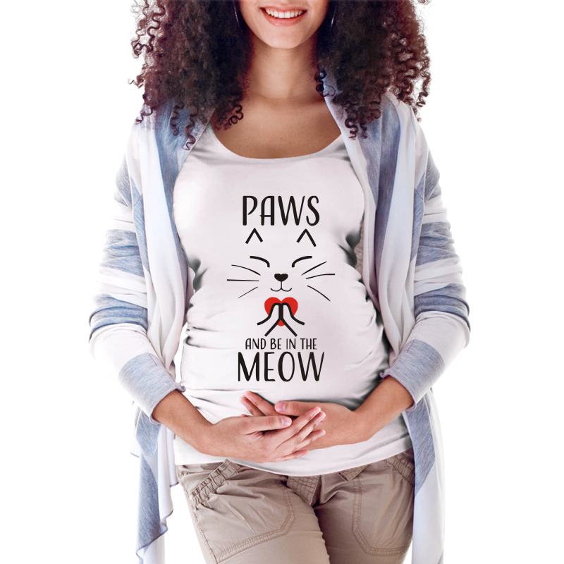 Cats Meditation Mindfulness Funny Animal Maternity Scoop Neck T-shirt by Dony_store | Artistshot