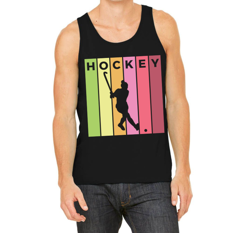 Hockey Silhouette Sport Activity Vector Graphic Tank Top | Artistshot