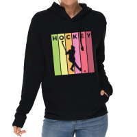 Hockey Silhouette Sport Activity Vector Graphic Lightweight Hoodie | Artistshot