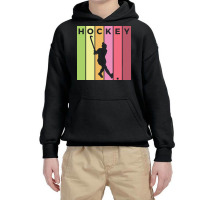 Hockey Silhouette Sport Activity Vector Graphic Youth Hoodie | Artistshot