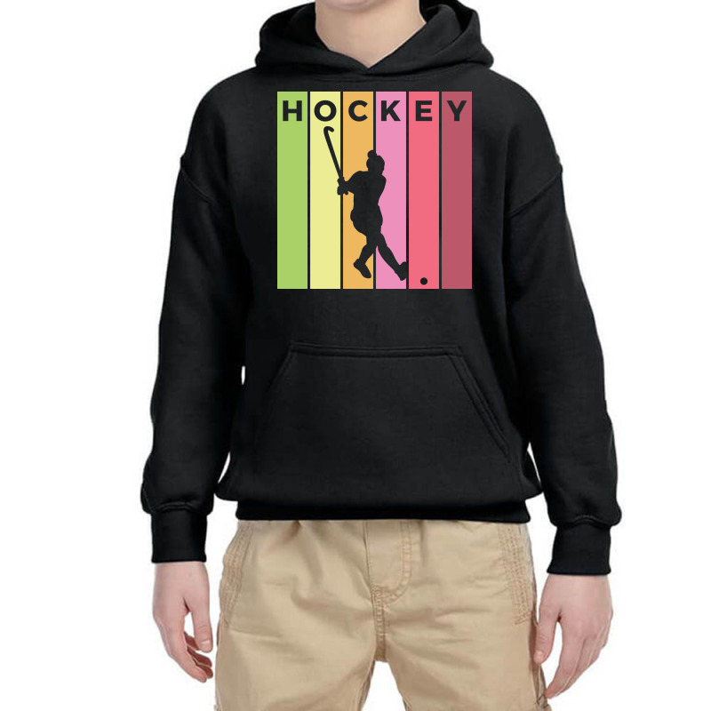 Hockey Silhouette Sport Activity Vector Graphic Youth Hoodie | Artistshot