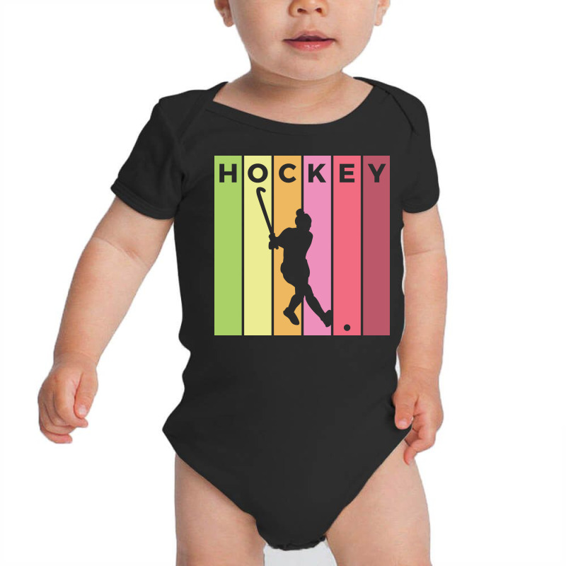 Hockey Silhouette Sport Activity Vector Graphic Baby Bodysuit | Artistshot