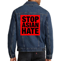 Stop Asian Hate Men Denim Jacket | Artistshot