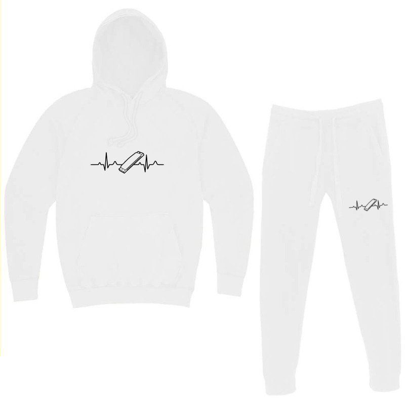 Harmonica Heartbeat Harmonica Player Teacher Shirt Gift Hoodie & Jogger Set | Artistshot