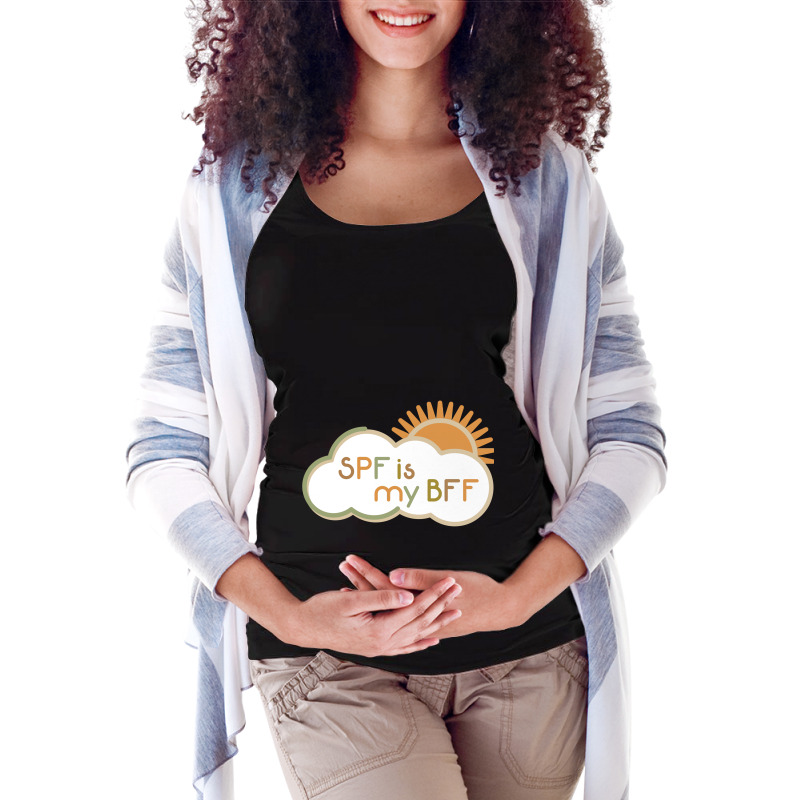 Spf Is My Bff Maternity Scoop Neck T-shirt | Artistshot