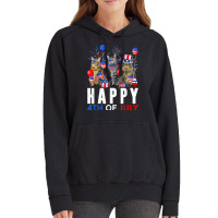 Cute Red White Blue Maine Coon Patriotic Happy 4th Of July T Shirt Vintage Hoodie | Artistshot