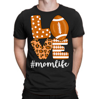 Football Love Football American Mom Life Player Leopard T-shirt | Artistshot