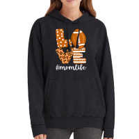 Football Love Football American Mom Life Player Leopard Vintage Hoodie | Artistshot