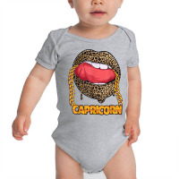 Capricorn Girl Juicy Lips Leopard Print Astrology Zodiac T Shirt Baby Bodysuit | Artistshot