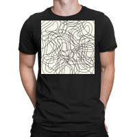 Abstract Doodle Lines Seamless Curve Pattern T-shirt | Artistshot