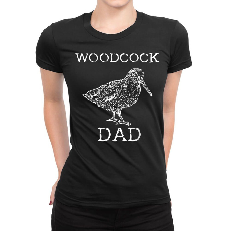 Mens Woodcock Dad Hokumpoke Daddy Woodcock Bird Timberdoodle T Shirt Ladies Fitted T-Shirt by abrellkfhanog8 | Artistshot