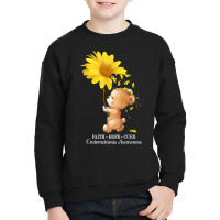 Faith Hope Cure Yellow Endometriosis Awareness T Shirt Youth Sweatshirt | Artistshot