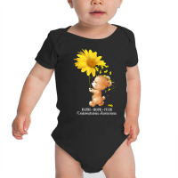 Faith Hope Cure Yellow Endometriosis Awareness T Shirt Baby Bodysuit | Artistshot