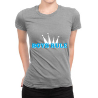 Boys Rule Ladies Fitted T-shirt | Artistshot