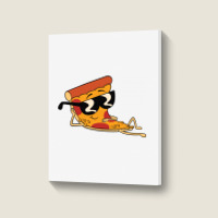 Pizza Steve Cool Cartoon Portrait Canvas Print | Artistshot