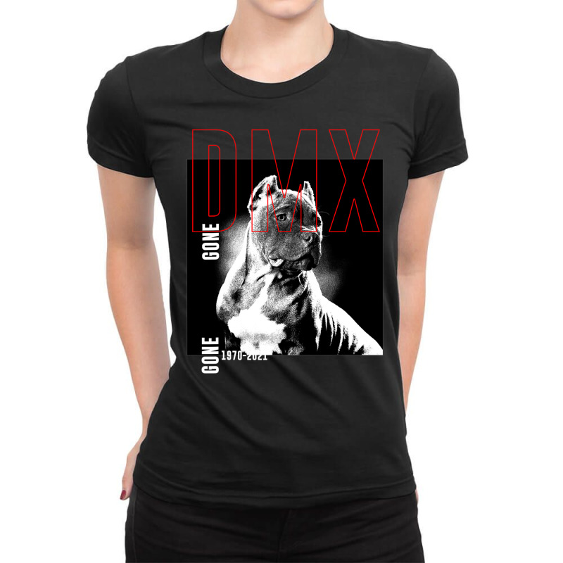 Pit.bull  Ter.ri.er  Dog  With  D.m.x   Gone   T Shirt Ladies Fitted T-Shirt by CUSER3146 | Artistshot