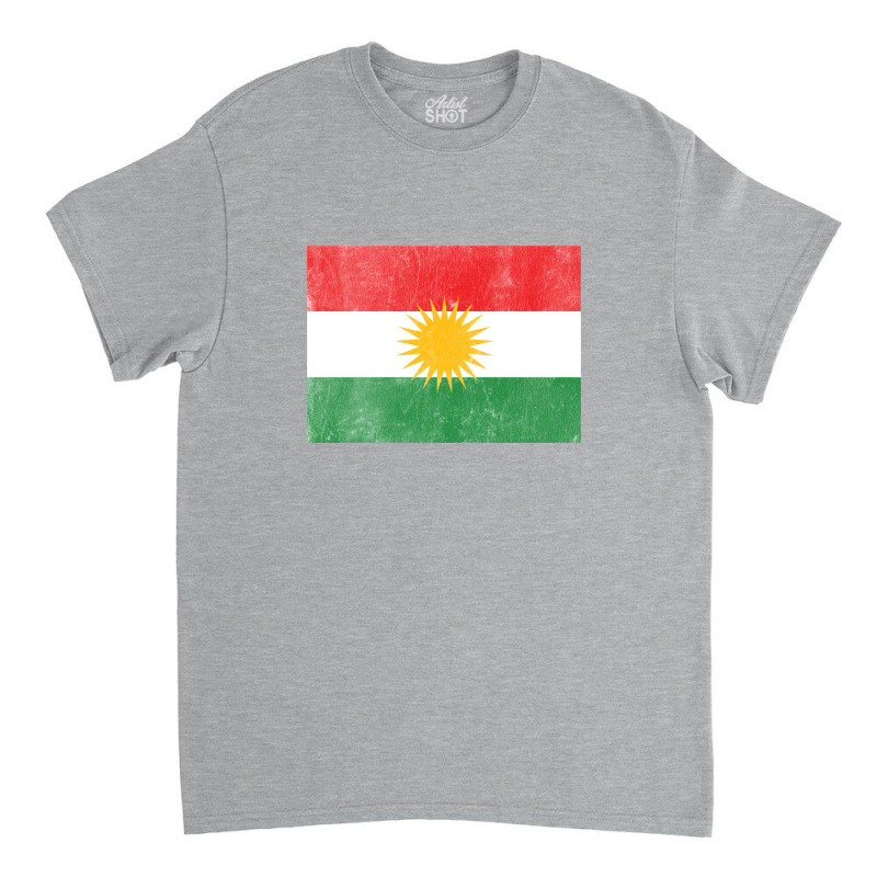 Kurdistan Faded Vintage Style Flag Design Classic T-shirt by bedaopini | Artistshot