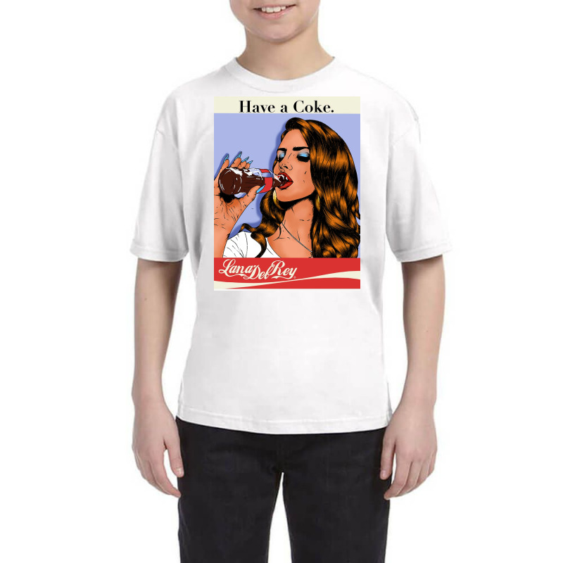 Lana Drinking Cola Youth Tee | Artistshot