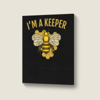 Bee Beekeeper Vintage Keeper Bee Gifts Funny 182 Hive Beekeeping Portrait Canvas Print | Artistshot