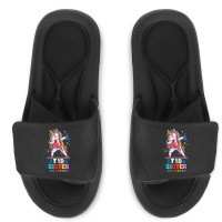 Unicorn Lover Pony Type Diabetic Sister Unicorn Diabetes Awareness 9 U Slide Sandal | Artistshot