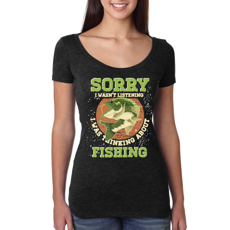 Fishing T  Shirt Angling Hobby Funny Fisherman Angle Fish Fishing T  S Women's Triblend Scoop T-shirt by partyguess | Artistshot