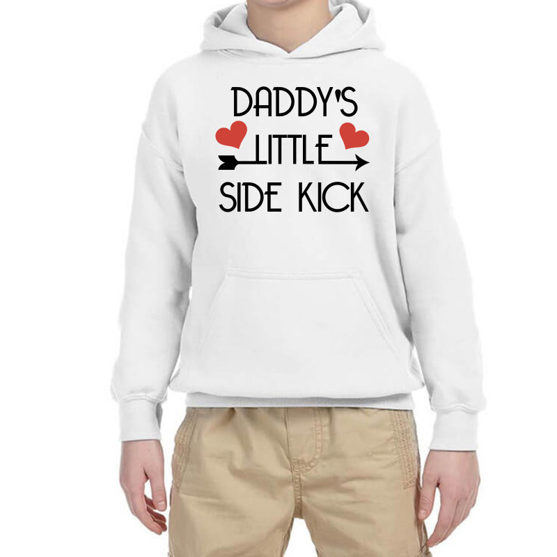 Daddys Little Side Kick Youth Hoodie by solehpati | Artistshot