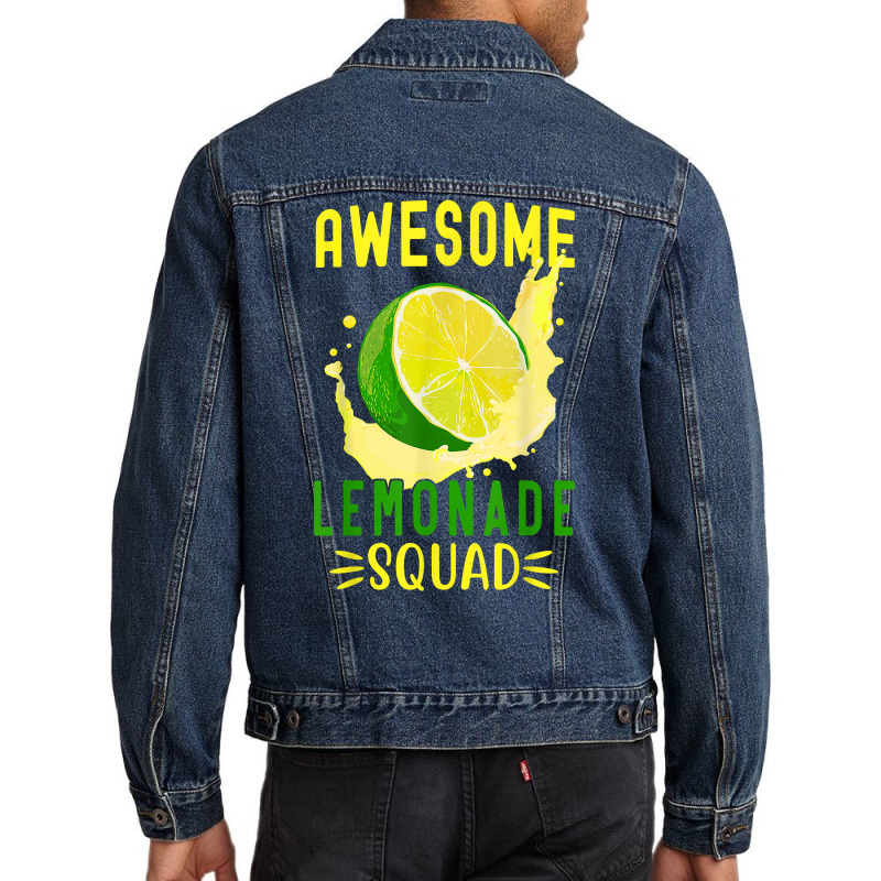 Awesome Lemonade Squad For Lemonade Stand Summer Vacation T Shirt Men Denim Jacket by bibonzgulnacqo | Artistshot