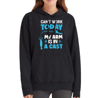 Can't Work Today My Arm Is In A Cast Fishing T Shirt Vintage Hoodie | Artistshot