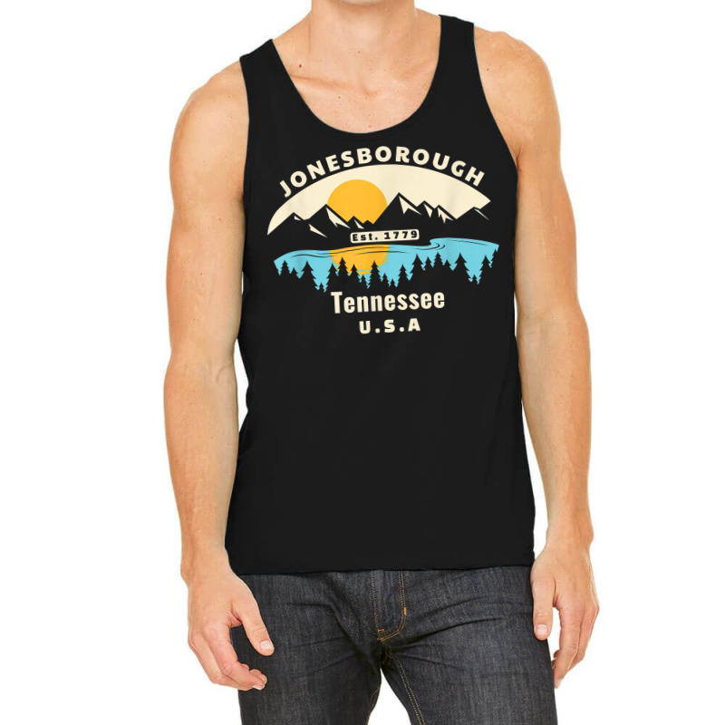 Jonesborough Tennessee Souvenir Mountain Sunset River T Shirt Tank Top by lorebrend | Artistshot