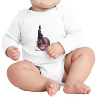 Penny Farthing Long Sleeve Baby Bodysuit | Artistshot