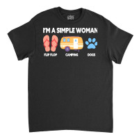 Offroad Mud Apparel Im T  Shirt I'm A Simple Woman Camping Bus Flip  F Classic T-shirt | Artistshot