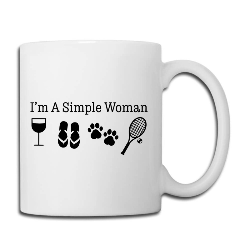 Womens I'm A Simple Woman Wine Flip Flops Dog Paw Tennis Gift T Shirt Coffee Mug | Artistshot