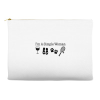 Womens I'm A Simple Woman Wine Flip Flops Dog Paw Tennis Gift T Shirt Accessory Pouches | Artistshot